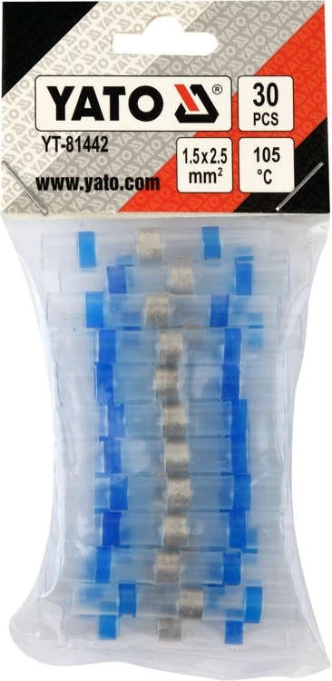 Yato Termiškai susitraukiančios litavimo movos 1,5–2,5 mm², 30 vnt. (YT-81442)