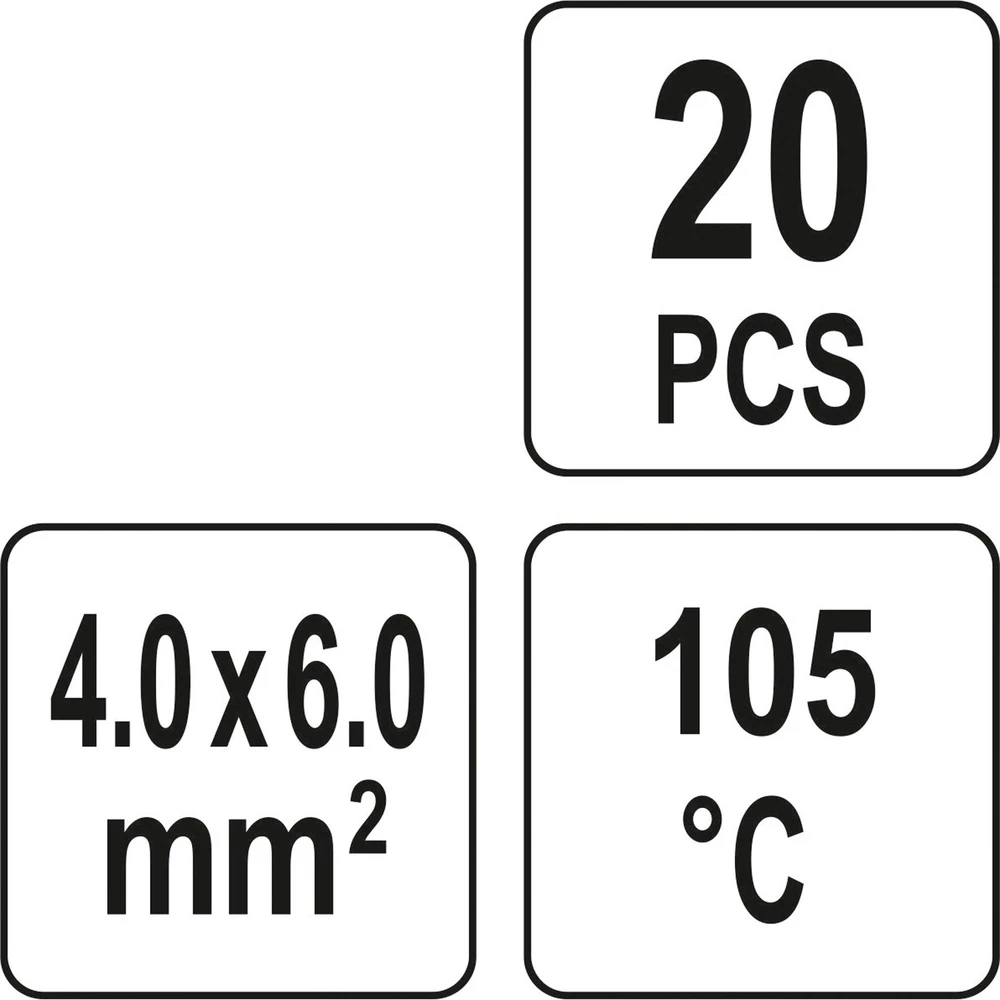 YATO TERMOSIŪLĖS 4-6mm2 SU ALAVU /20vnt.