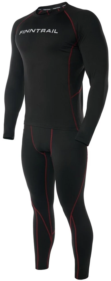 Termo drabužių komplektas Finntrail THERMO S Juodas 6304 (I termo sluoksnis), Dydis: XS