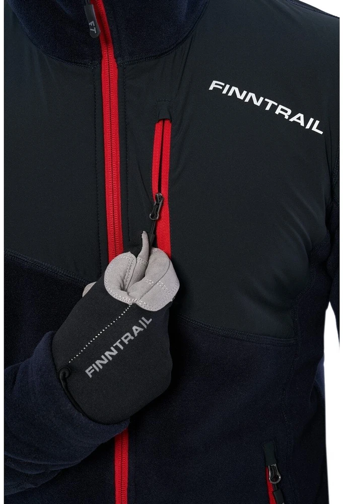 Termo džemperis Finntrail POLAR JACKET Juodas 1391 (II termo sluoksnis), Dydis: XS