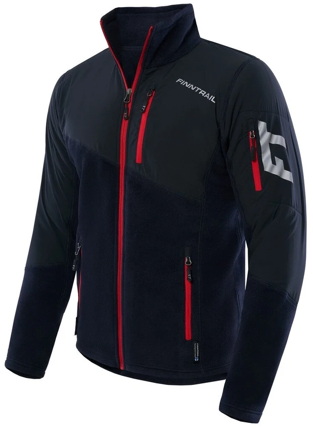 Termo džemperis Finntrail POLAR JACKET Juodas 1391 (II termo sluoksnis), Dydis: XS