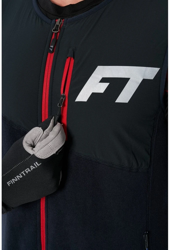 Termo kombinezonas Finntrail POLAR OVERALL Juodas 1390 (II termo sluoksnis), Dydis: XS