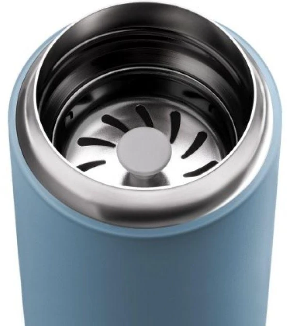 Termosinis puodelis Fellow Carter Move + apsauga nuo purslų Hazy Mėlyna, 475 ml