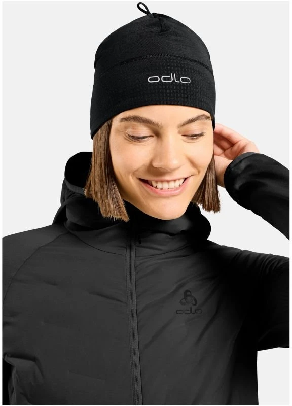 Termoaktyvi kepurė su atšvaitais Odlo Polyknit Warm, juoda