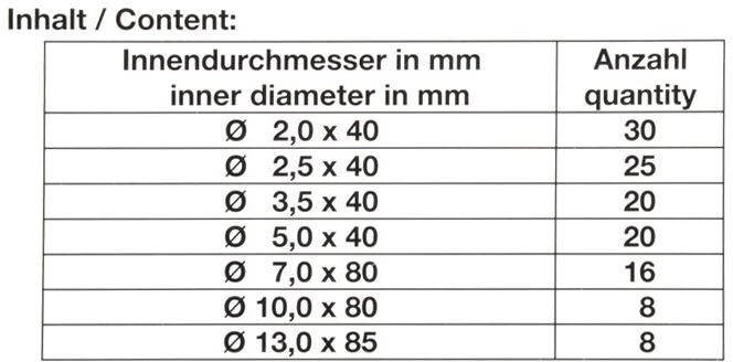 BGS Termokembrinių vamzdelių rinkinys | juodi | 127 vnt. (8042)