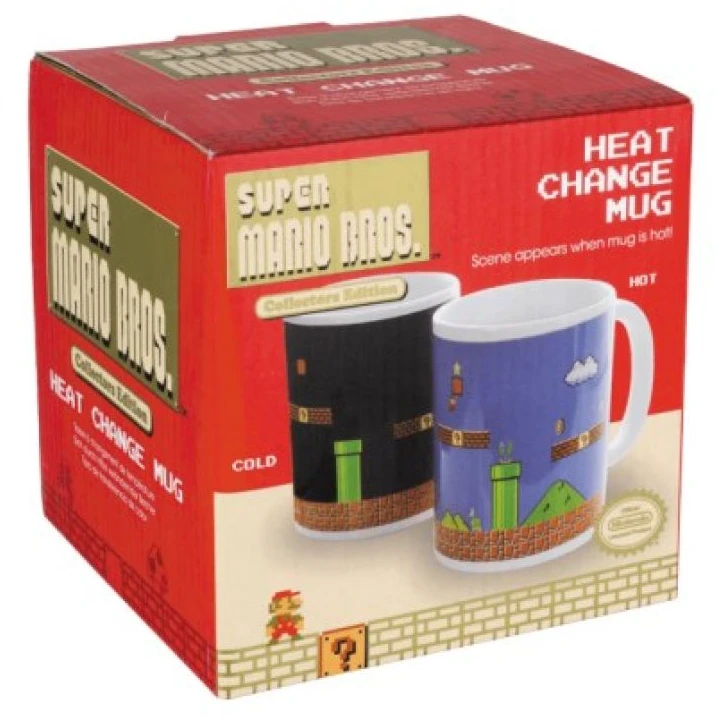 Paladone Super Mario Brothers puodelis | Reaguojantis į karštį 300ml