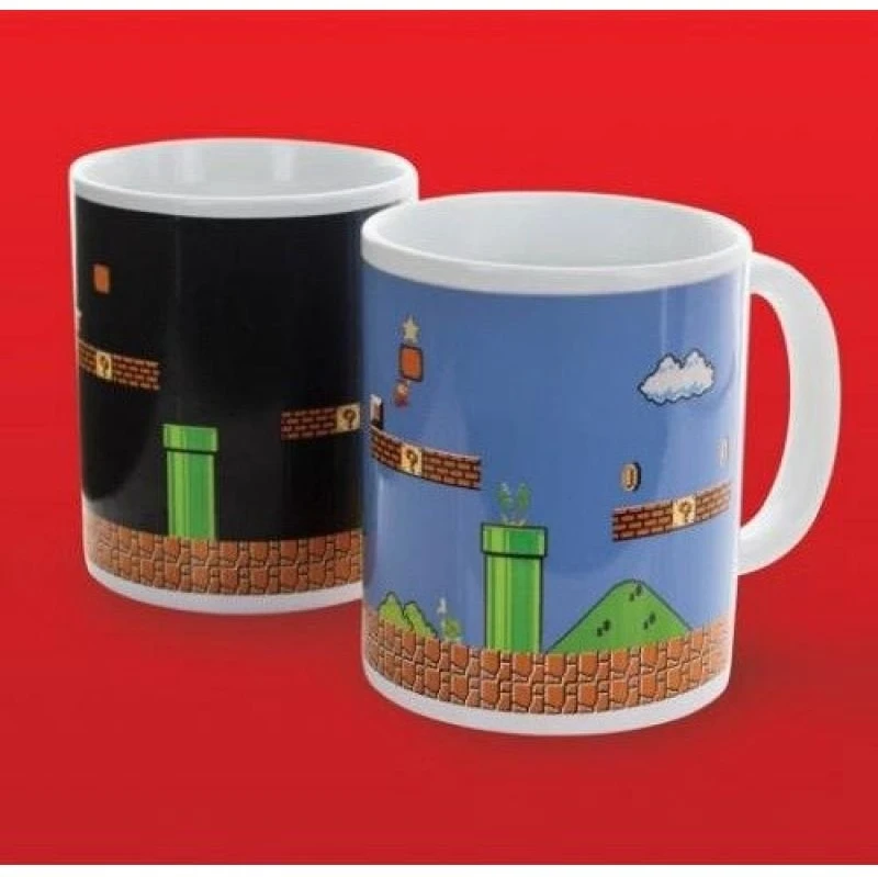Paladone Super Mario Brothers puodelis | Reaguojantis į karštį 300ml