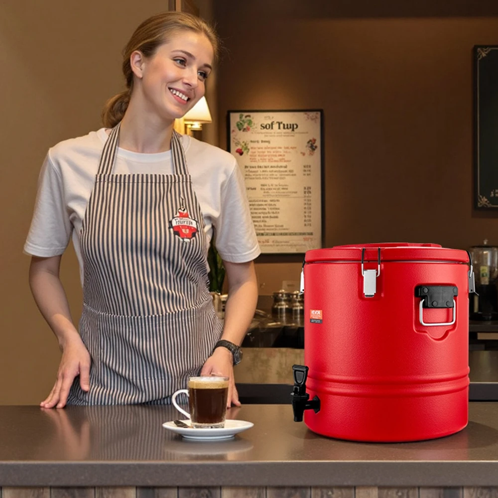 VEVOR Izoliuotas gėrimų dozatorius 30L šaltam ir karštam naudojimui