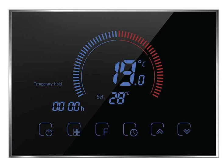 Termostatas SPRING TR8000-1WB, juodas