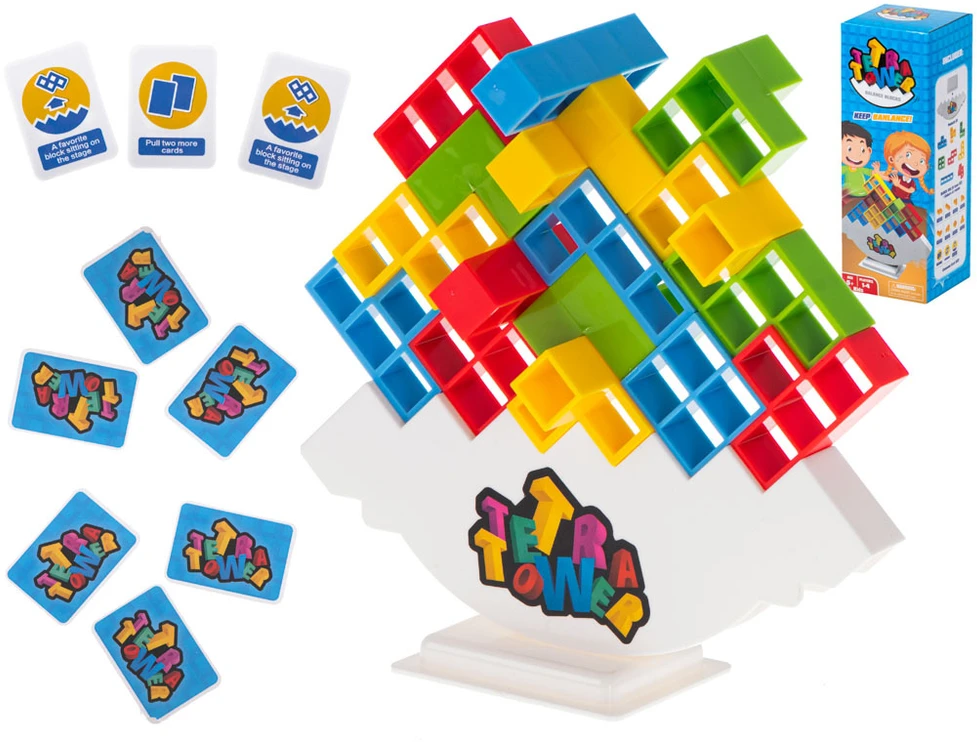 Ikonka Tetris dėlionė balansavimo blokai galvosūkis žaidimas
