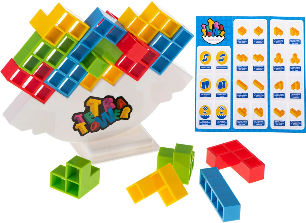 Ikonka Tetris dėlionė balansavimo blokai galvosūkis žaidimas