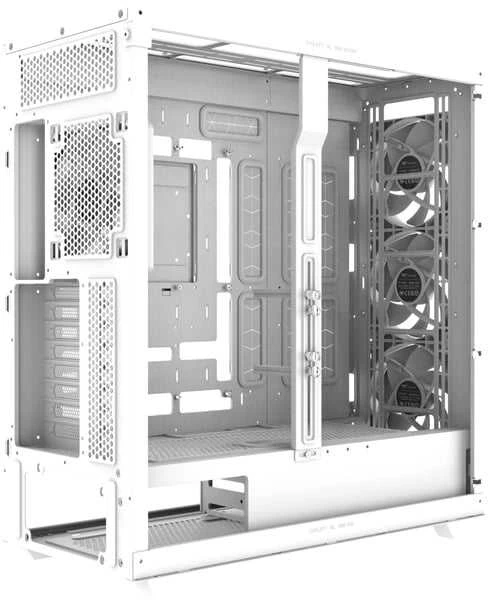 „Thermaltake AX500“, didelis bokštas, korpusas – baltas, grūdintas stiklas