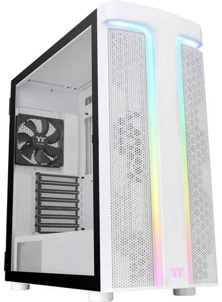 „Thermaltake H590 TG ARGB Snow“, bokšto tipo korpusas - baltas, grūdintas stiklas