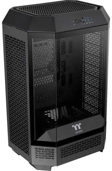Thermaltake The Tower 300, Tower tipo korpusas - juodas, grūdintas stiklas