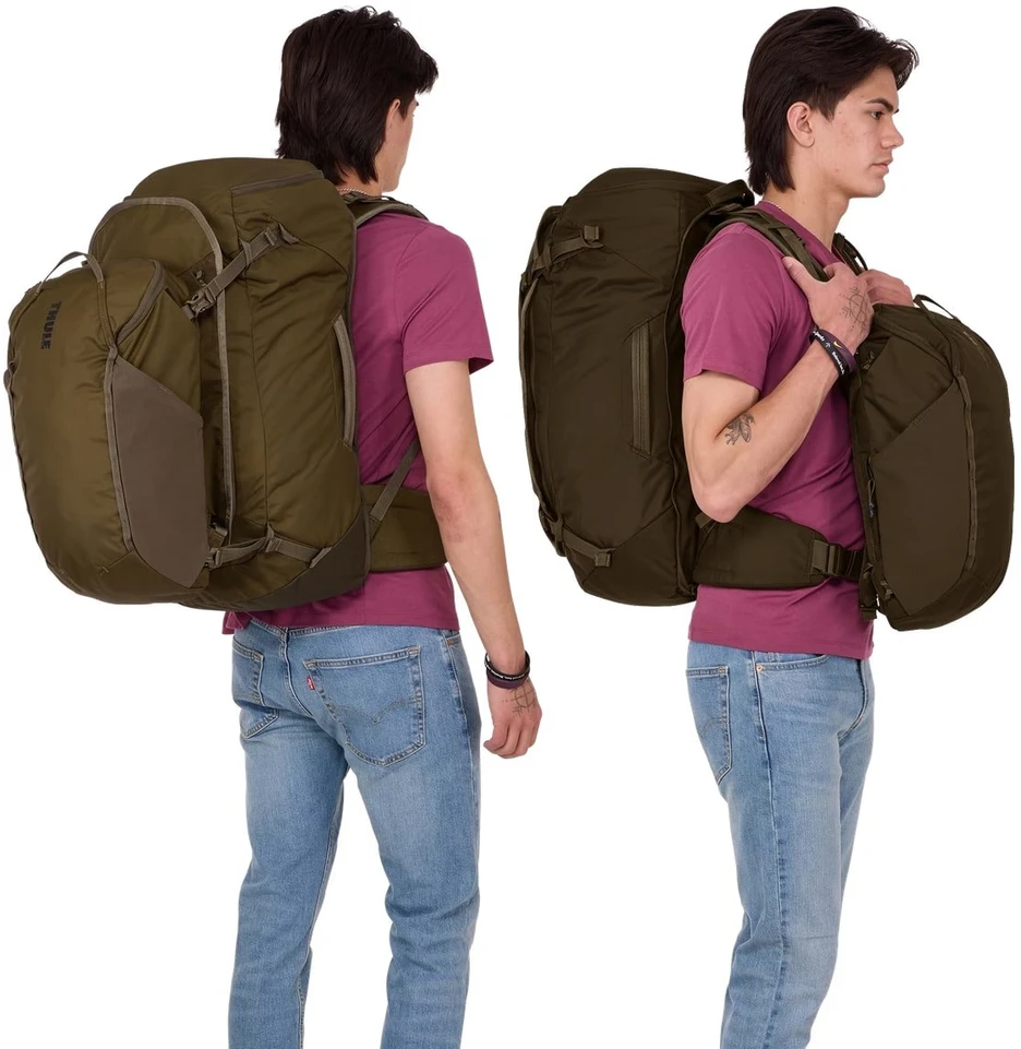 Thule | Landmark, 70 l | Kelioninė kuprinė | Tamsiai chaki spalvos