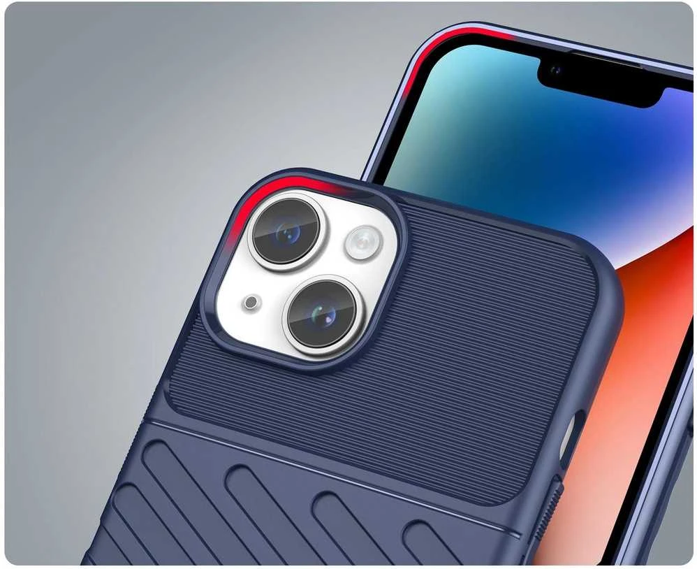 Hurtel Thunder dėklas skirtas iPhone 14 Plus, mėlynas