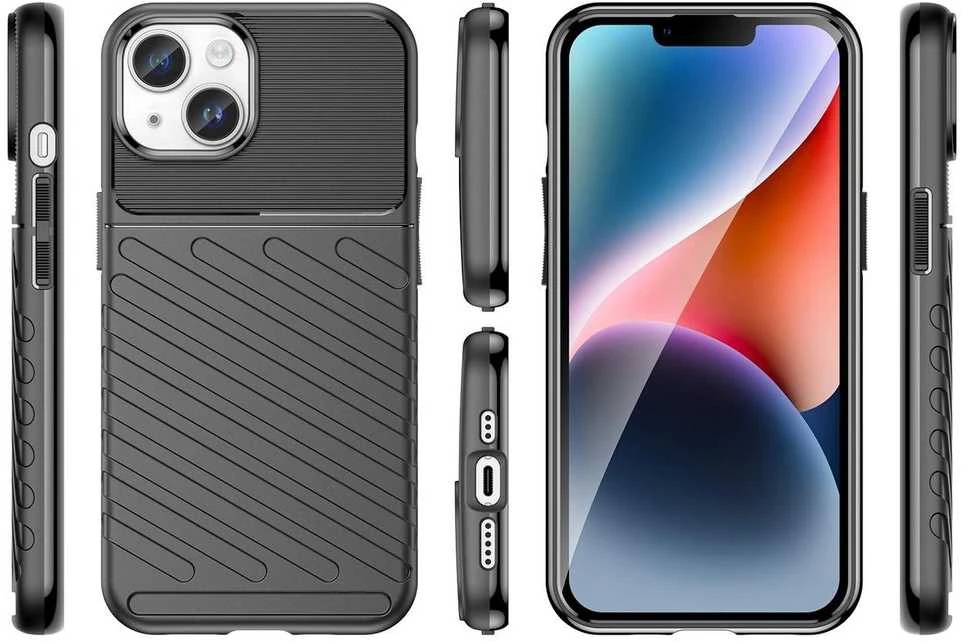 Hurtel Thunder dėklas Apple iPhone 14 Plus armored case dėklas telefonui juodos spalvos