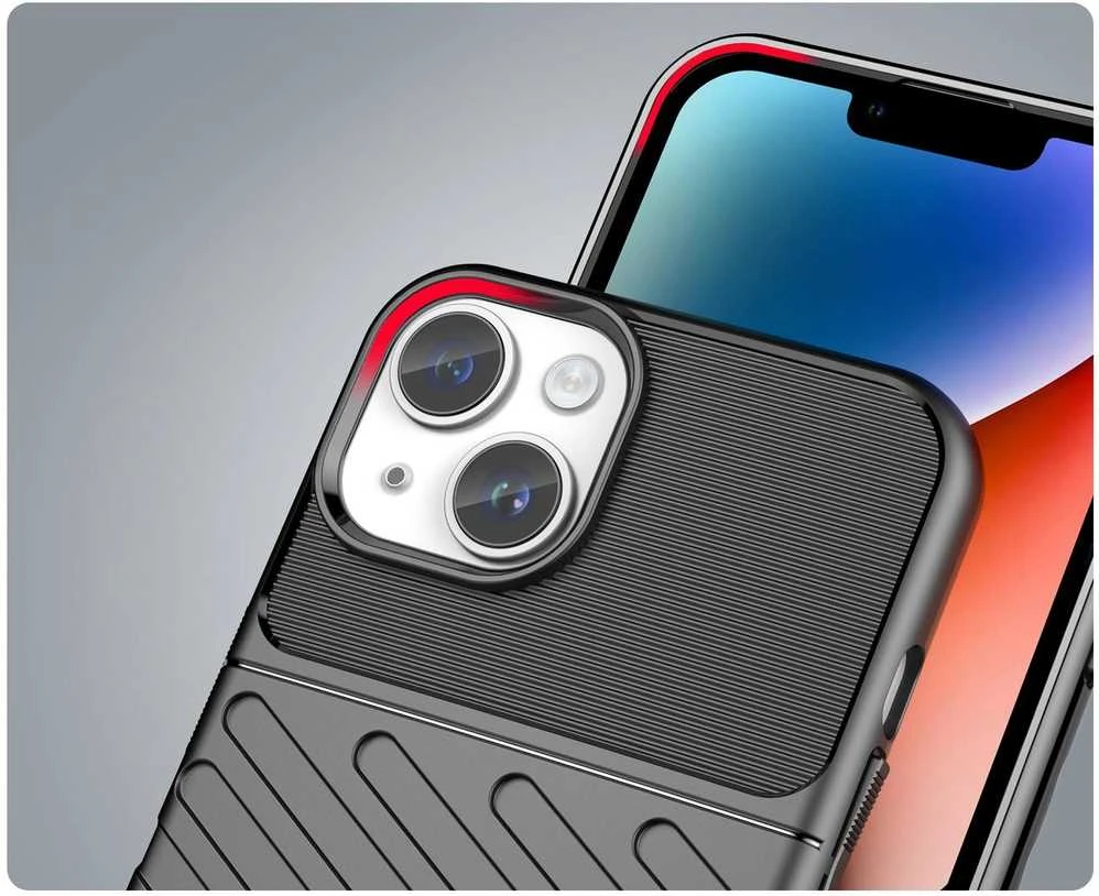 Hurtel Thunder Apple iPhone 14 armored dėklas telefonui juodos spalvos
