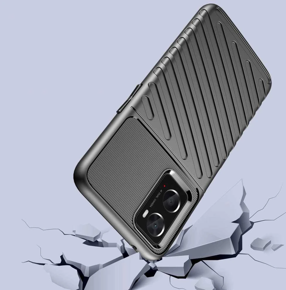 Hurtel Thunder dėklas skirtas Oppo A76 / Oppo A36 / Realme 9i, juodas