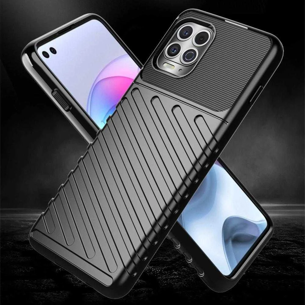 Hurtel Thunder dėklas skirtas Motorola Moto G100 / Edge S, juodas