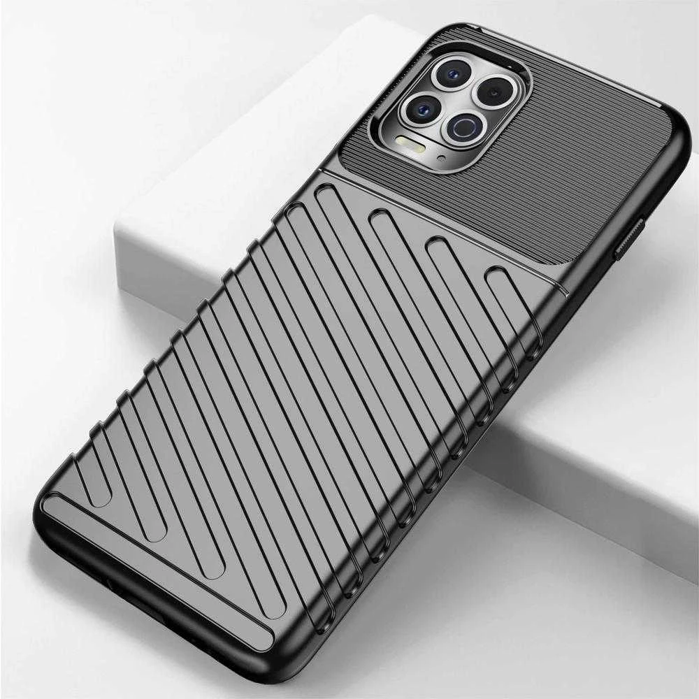Hurtel Thunder dėklas skirtas Motorola Moto G100 / Edge S, juodas