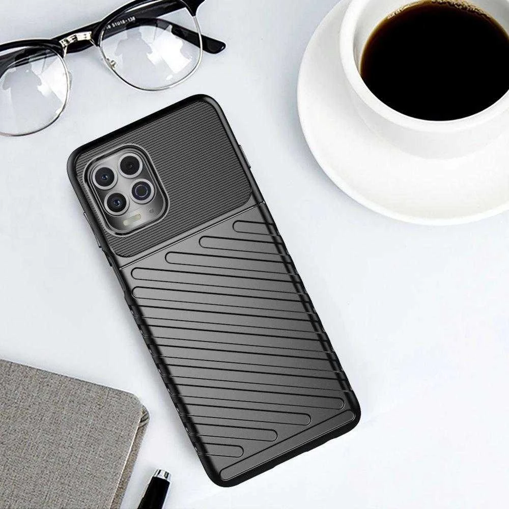 Hurtel Thunder dėklas skirtas Motorola Moto G100 / Edge S, juodas