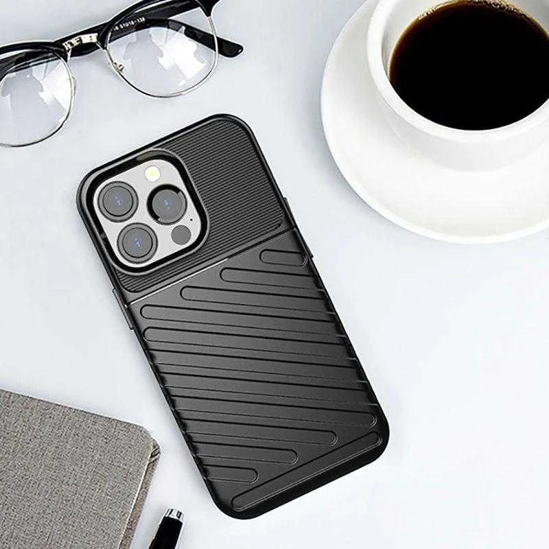 Hurtel Thunder dėklas skirtas iPhone 13 Pro, juodas