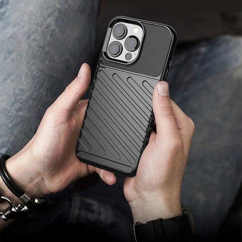 Hurtel Thunder dėklas skirtas iPhone 13 Pro, mėlynas