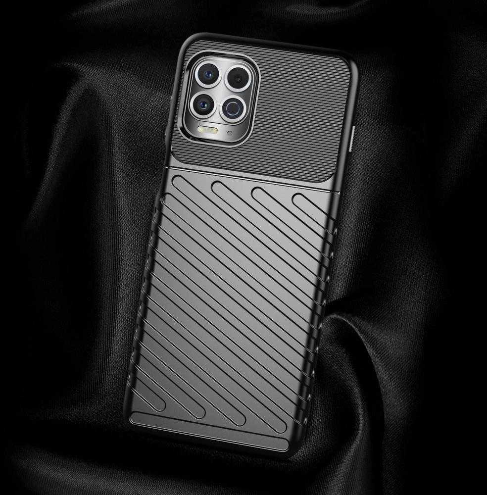Hurtel Thunder dėklas skirtas Motorola Moto G100 / Edge S, juodas