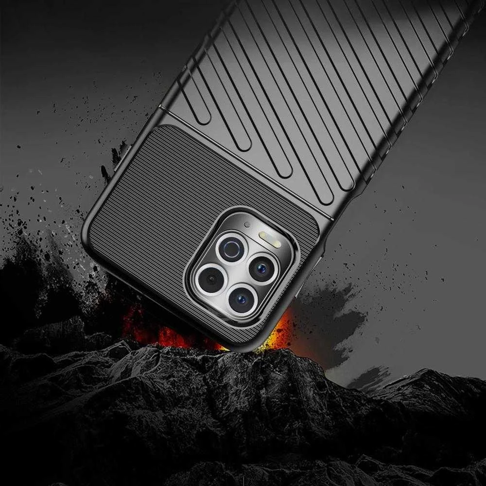 Hurtel Thunder dėklas skirtas Motorola Moto G100 / Edge S, juodas