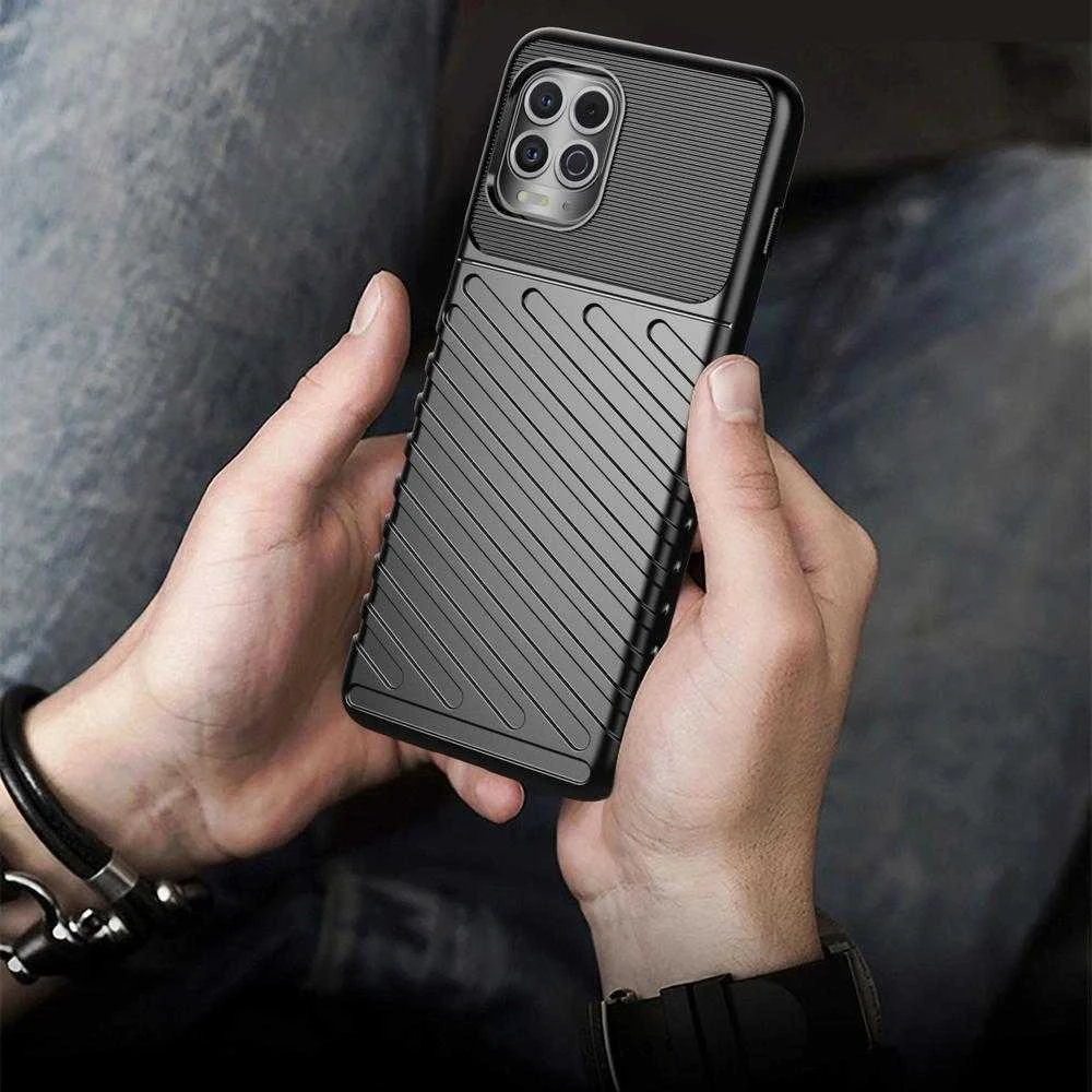 Hurtel Thunder dėklas skirtas Motorola Moto G100 / Edge S, juodas