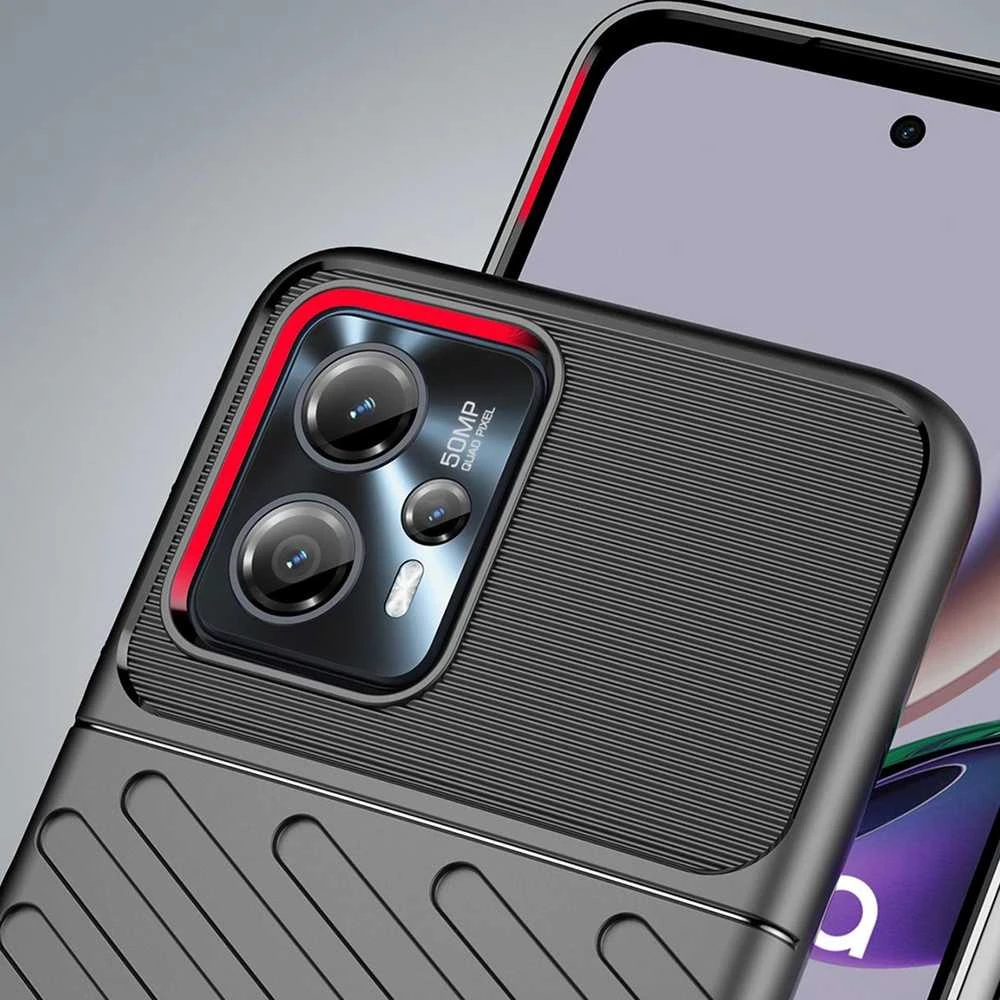 Hurtel Thunder Motorola Moto G13 silikoninis armor dėklas telefonui juodos spalvos