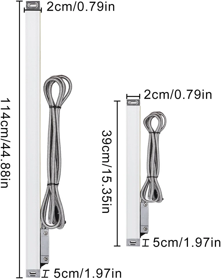 VEVOR 2 tikslumo linijiniai skaičiuotuvai 250mm ir 1000mm