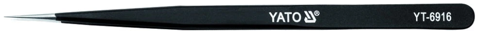YATO tiesus antistatinis pincetas 140 mm su danga 6916