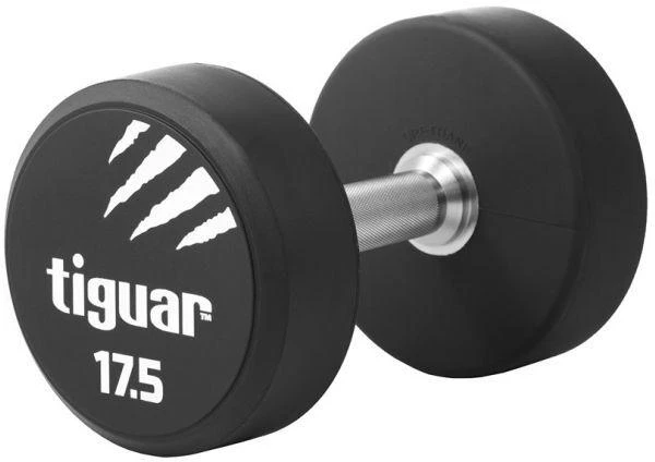 Profesionalus PU svarmuo / hantelis TIGUAR 1–70 kg (Svoris: 17.5kg)
