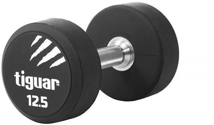 Profesionalus PU svarmuo / hantelis TIGUAR 1–70 kg (Svoris: 12.5kg)