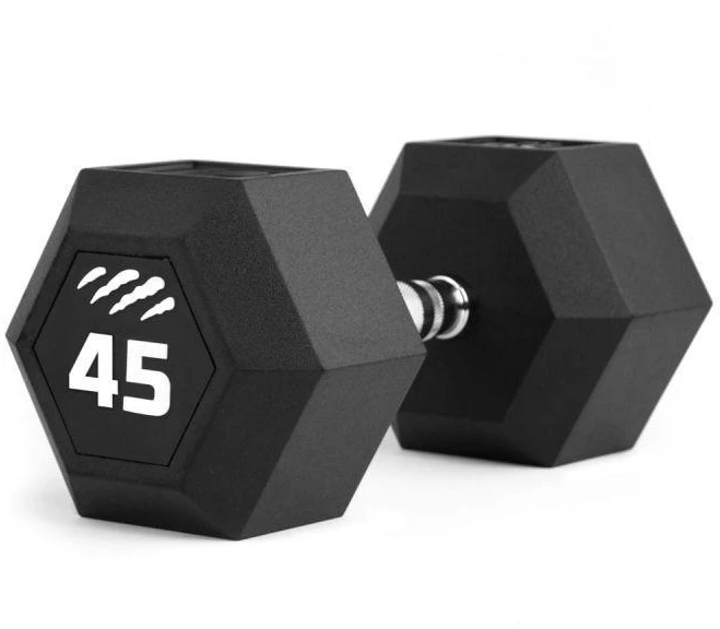 Svarmuo / hantelis TIGUAR Dumbbell HEX 5–50 kg (Svoris: 45 kg)