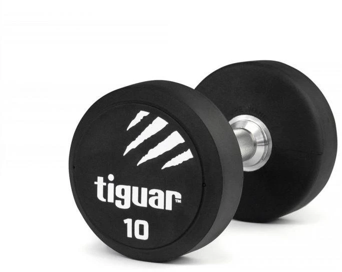 Profesionalus PU svarmuo / hantelis TIGUAR 1–70 kg (Svoris: 10 kg)