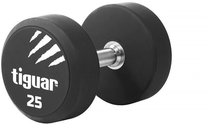 Profesionalus PU svarmuo / hantelis TIGUAR 1–70 kg (Svoris: 25 kg)