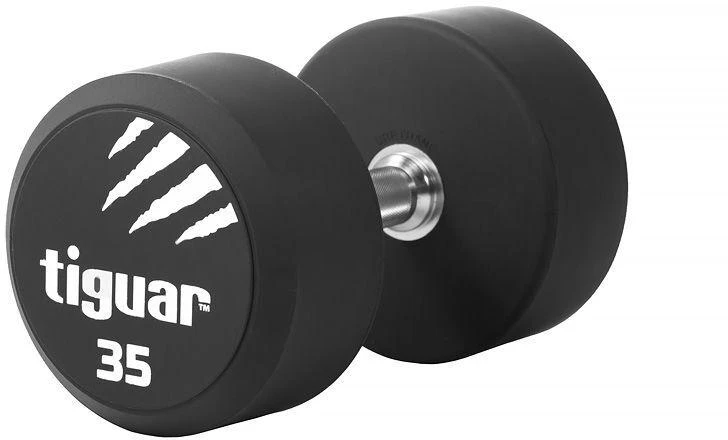 Profesionalus PU svarmuo / hantelis TIGUAR 1–70 kg (Svoris: 35 kg)