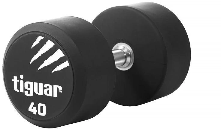 Profesionalus PU svarmuo / hantelis TIGUAR 1–70 kg (Svoris: 40 kg)