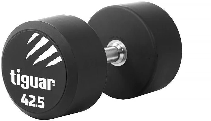 Profesionalus PU svarmuo / hantelis TIGUAR 1–70 kg (Svoris: 42.5kg)