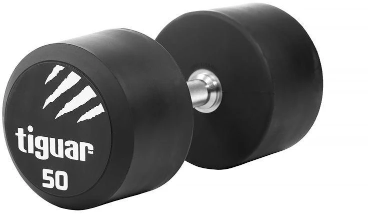 Profesionalus PU svarmuo / hantelis TIGUAR 1–70 kg (Svoris: 50 kg)