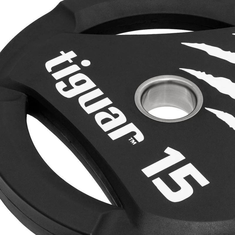 Olimpiniai PU svarmenys TIGUAR® (1.25-25kg) (Svoris: 15 kg)