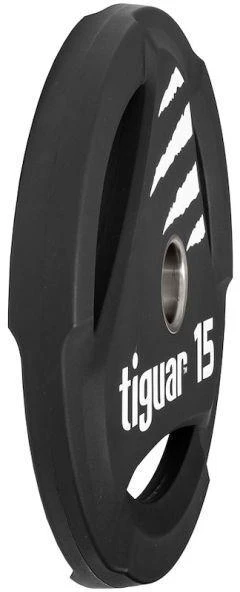Olimpiniai PU svarmenys TIGUAR® (1.25-25kg) (Svoris: 15 kg)