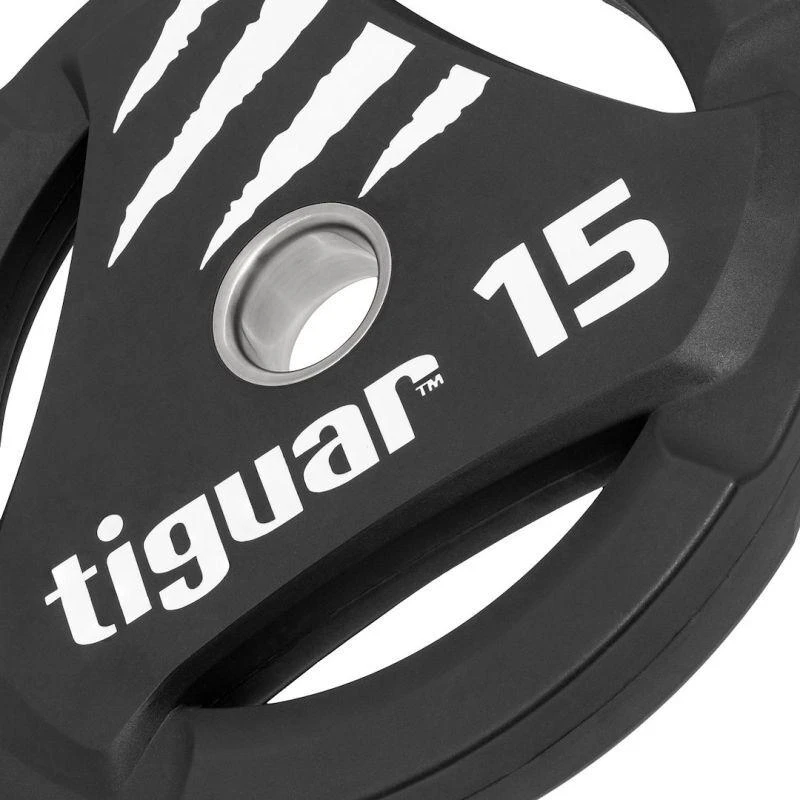 Olimpiniai PU svarmenys TIGUAR® (1.25-25kg) (Svoris: 15 kg)