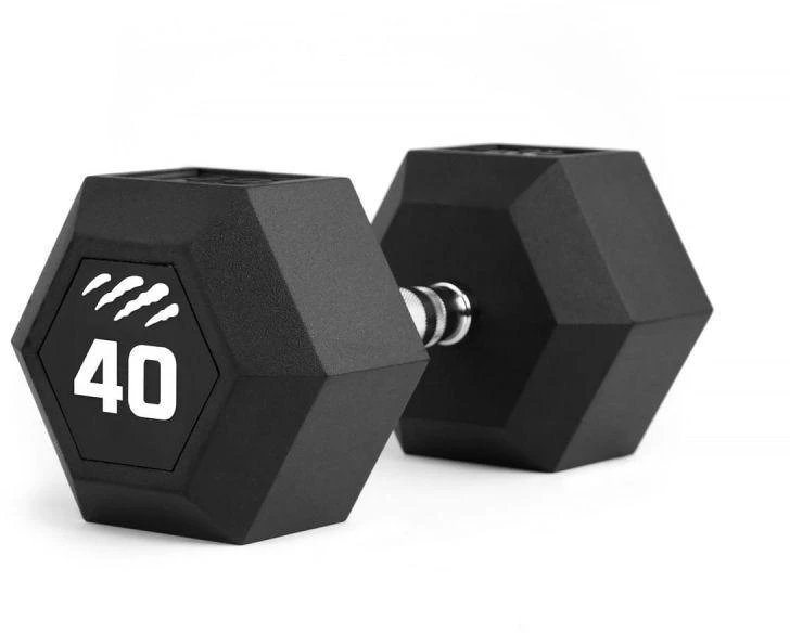 Svarmuo / hantelis TIGUAR Dumbbell HEX 5–50 kg (Svoris: 40 kg)
