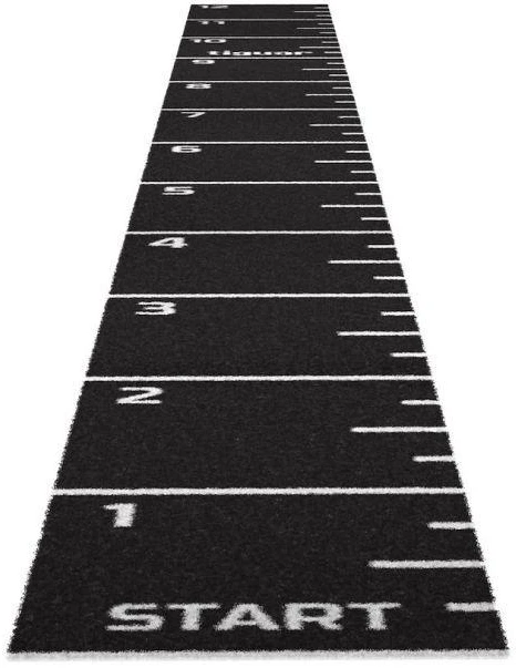 tiguar sprint bėgimo takelis 12 m / 1 m, juodas