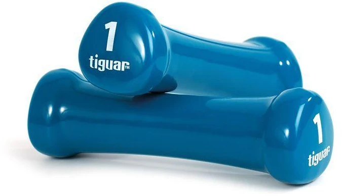 Viniliniai hanteliai TIGUAR (Pora) (Svoris: 2 x 1kg)