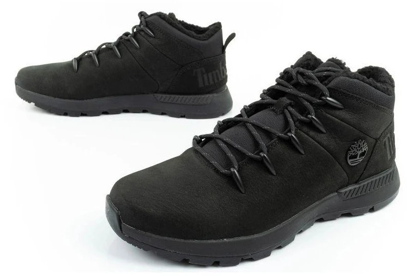 Timberland Vyriški Sprint Trekker Mid Izoliuoti Žygio Batai, Juodi